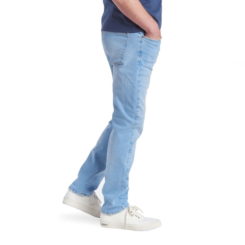 Buy Light Blue Skinny Fit Denim Deluxe Stretch Jeans Online at Muftijeans